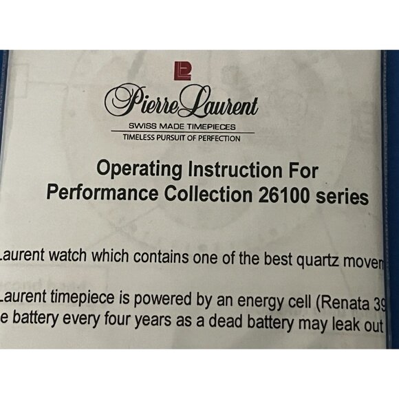 Pierre Laurent Mens Performance Chronograph Stainless Watch 26114w - Picture 15 of 16